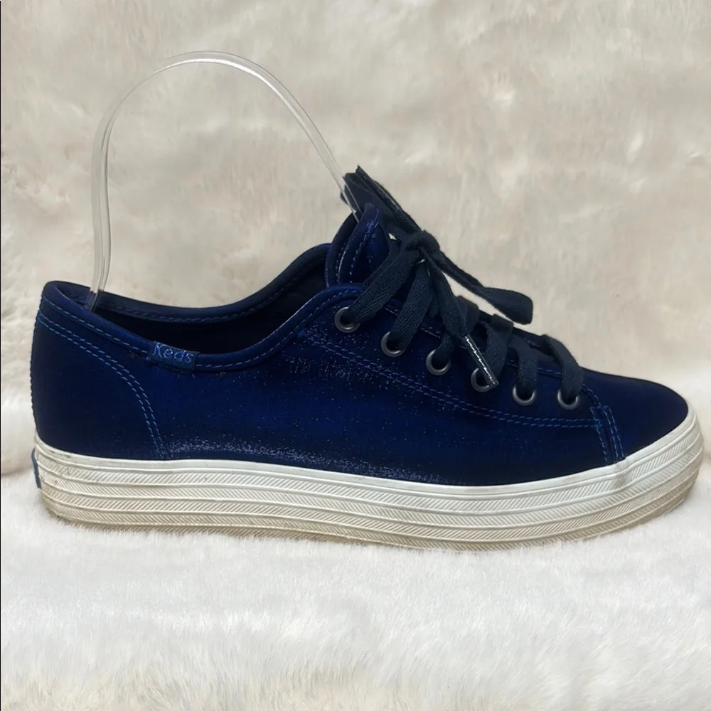 Keds Women's royal blue sateen finish Sneakers - Picture 1 of 8